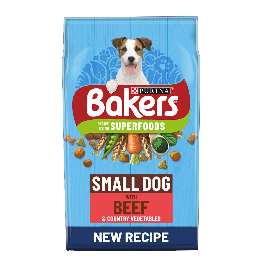 Bakers Small Dog Beef With Vegetables Dry Dog Food 2.85kg