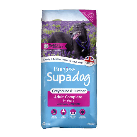 Burgess Dog - Supadog Adult Greyhound & Lurcher Chicken 12.5kg