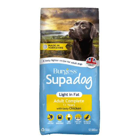 Burgess Dog - Supadog Adult Light in Fat with Tasty Chicken 12.5kg