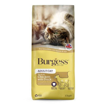 Burgess Cat - Adult Chicken & Duck 10kg