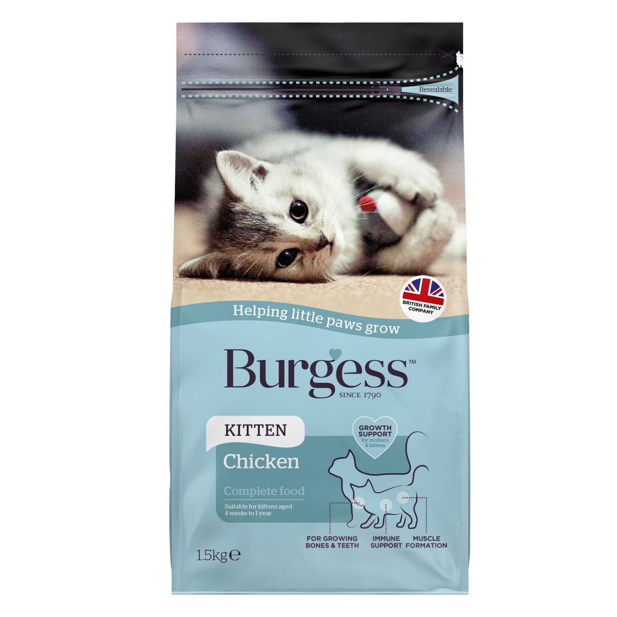 Burgess Cat - Kitten Chicken 1.5kg