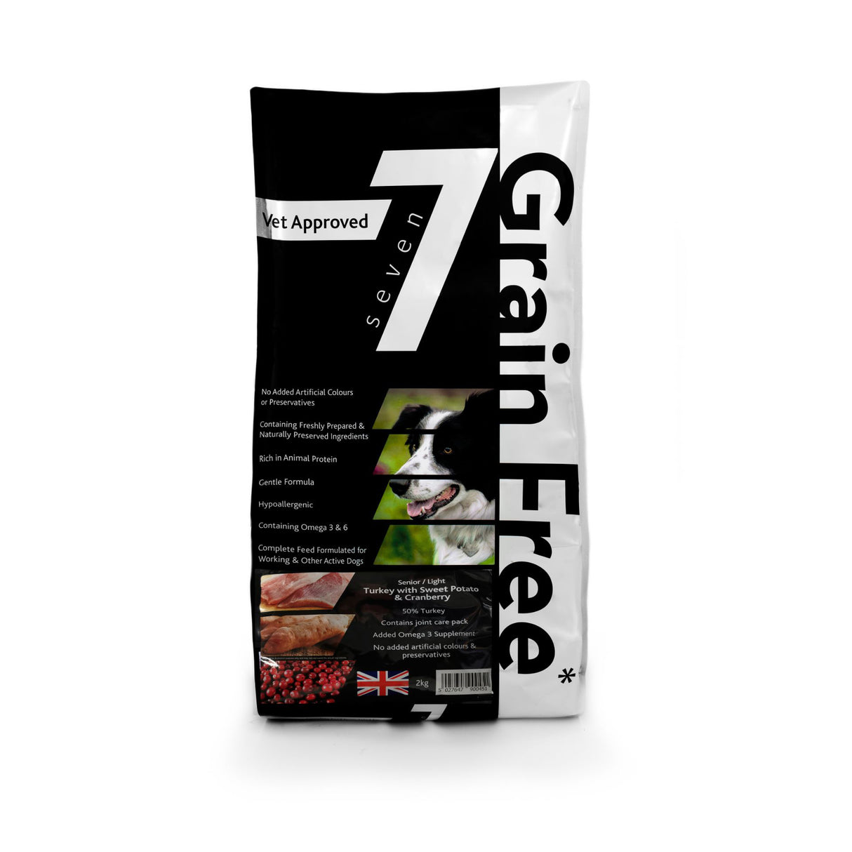 Seven Dog - Senior / Light Turkey with Sweet Potato & Cranberry Grain Free 2kg