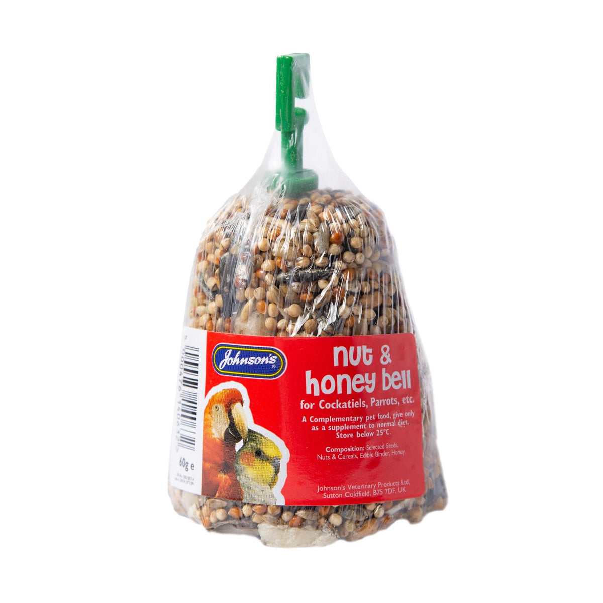 Johnsons Cockatiel Bell Nut & Honey 50g – PlusPets