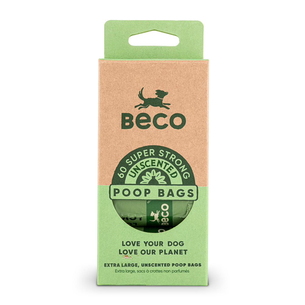 Beco Poop Bags Unscented 60 Pack