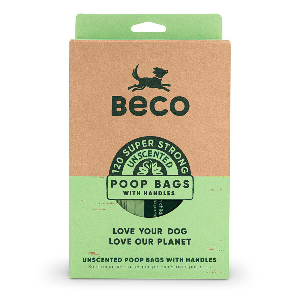 Beco Poop Bags with Handles Unscented 120