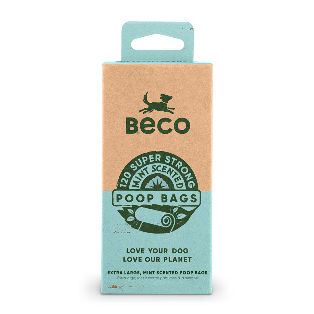 Beco Poop Bags Mint Scented 120 Pack