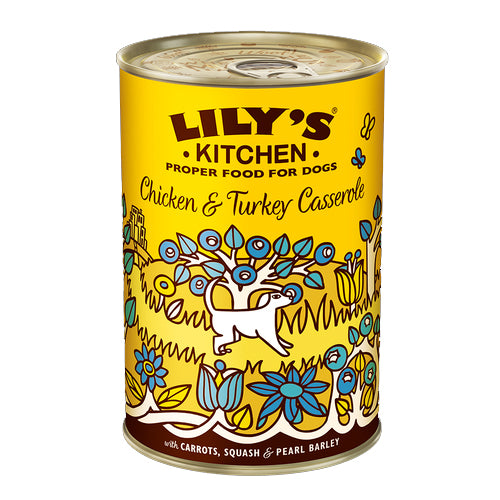 Lily's Kitchen Dog Tin Chicken & Turkey Casserole 6x400g