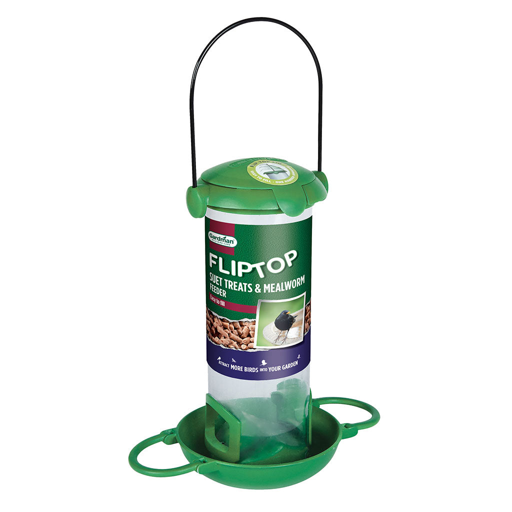 Gardman Flip Top Feeder Suet Treat & Mealworm