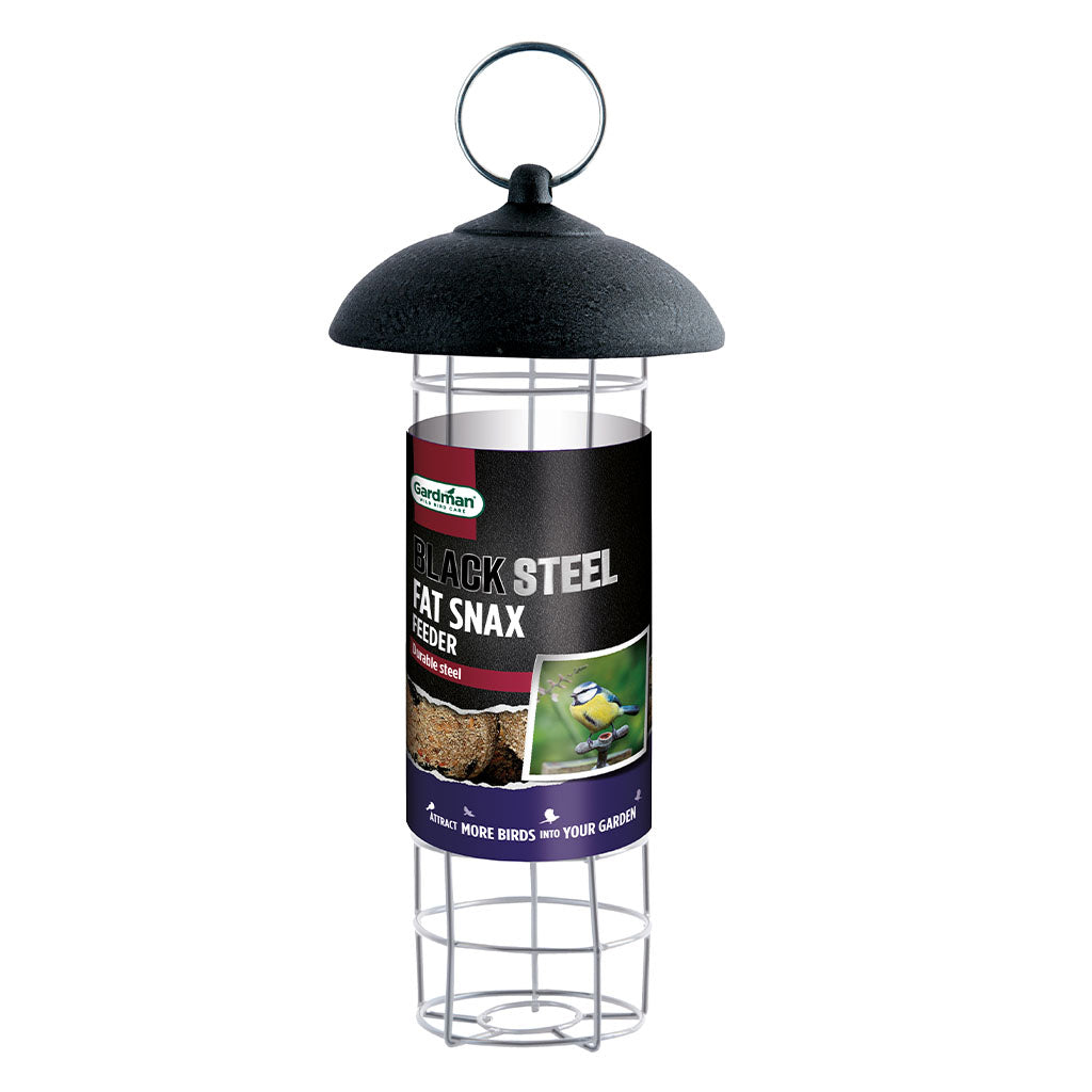 Gardman Black Steel Fat Snax Feeder Standard