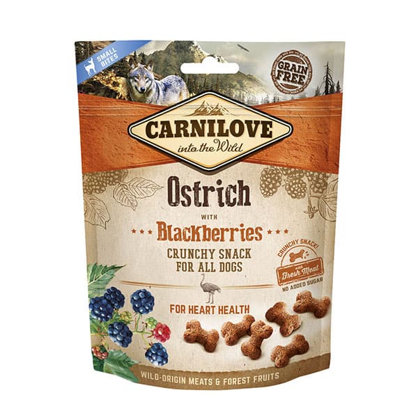 Carnilove Dog - Ostrich With Blackberries Dog Treats 200g