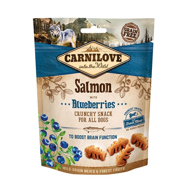 Carnilove Dog - Salmon With Blueberries Dog Treats 200g