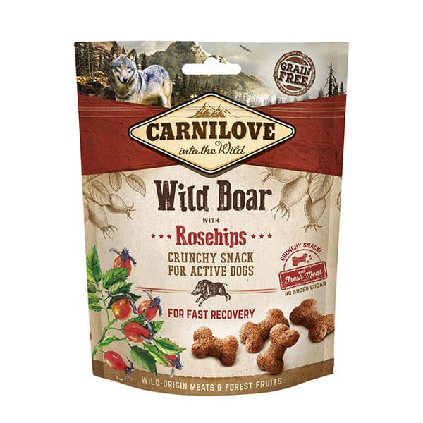 Carnilove Dog - Wild Boar With Rosehips Dog Treats 200g