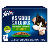 Felix As Good As It Looks Vegetable Selection in Jelly Wet Cat Food 12x100g