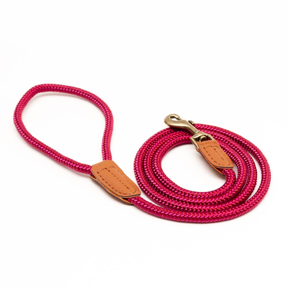 Great & Small Country Rope Trigger Lead Red 161x0.9cm