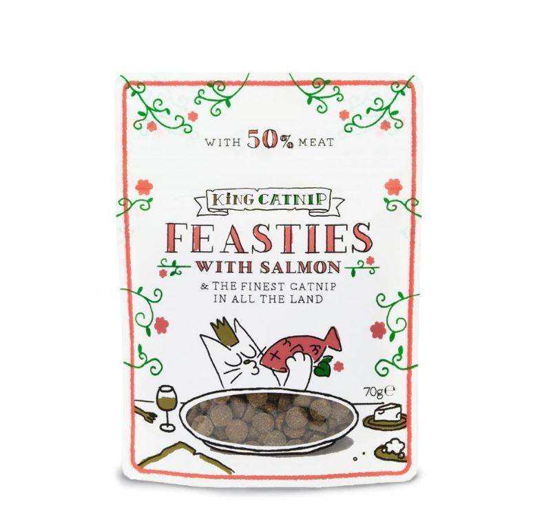 King Catnip Feasties Salmon Cat Treat 70g