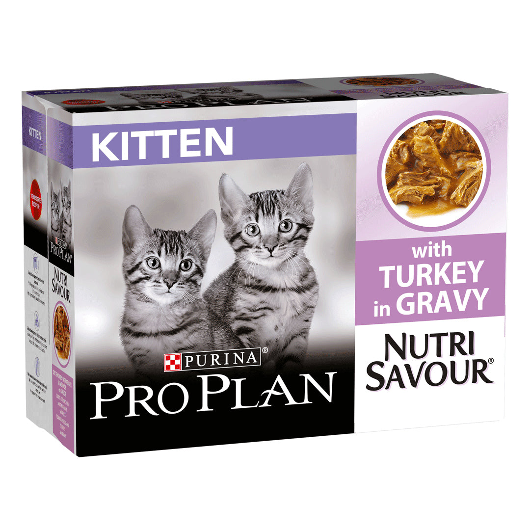 Pro Plan Cat - Kitten Healthy Start Turkey in Gravy Wet Cat Food 10x85g