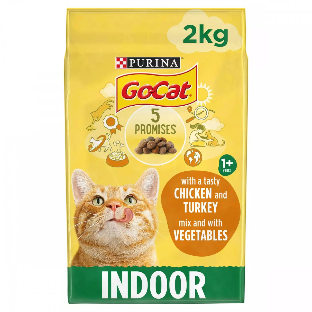 Go-Cat Adult Indoor Chicken Dry Cat Food 2kg