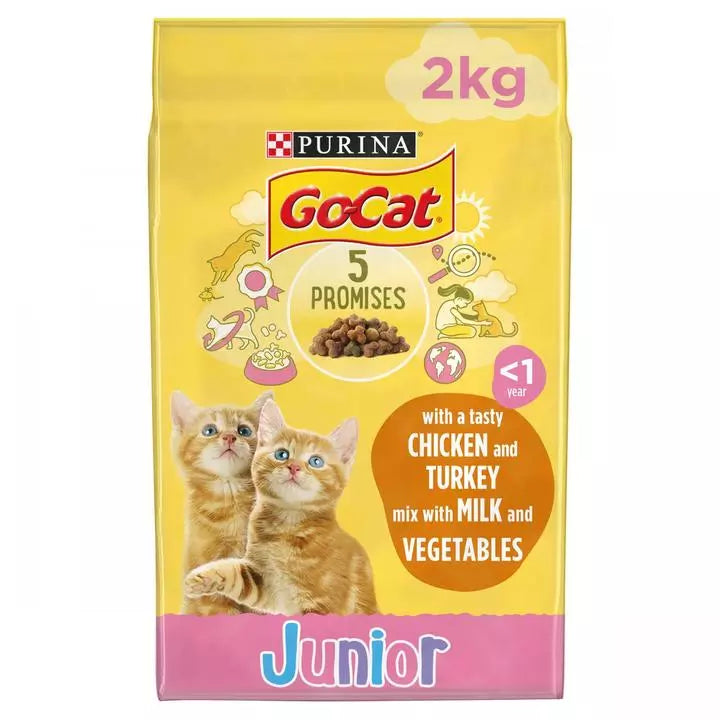 Go-Cat Kitten Chicken and Milk Dry Cat Food 2kg