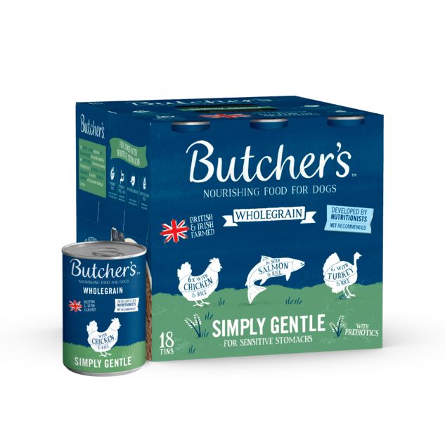 Butchers Tins Wholegrain Simply Gentle 18x390g