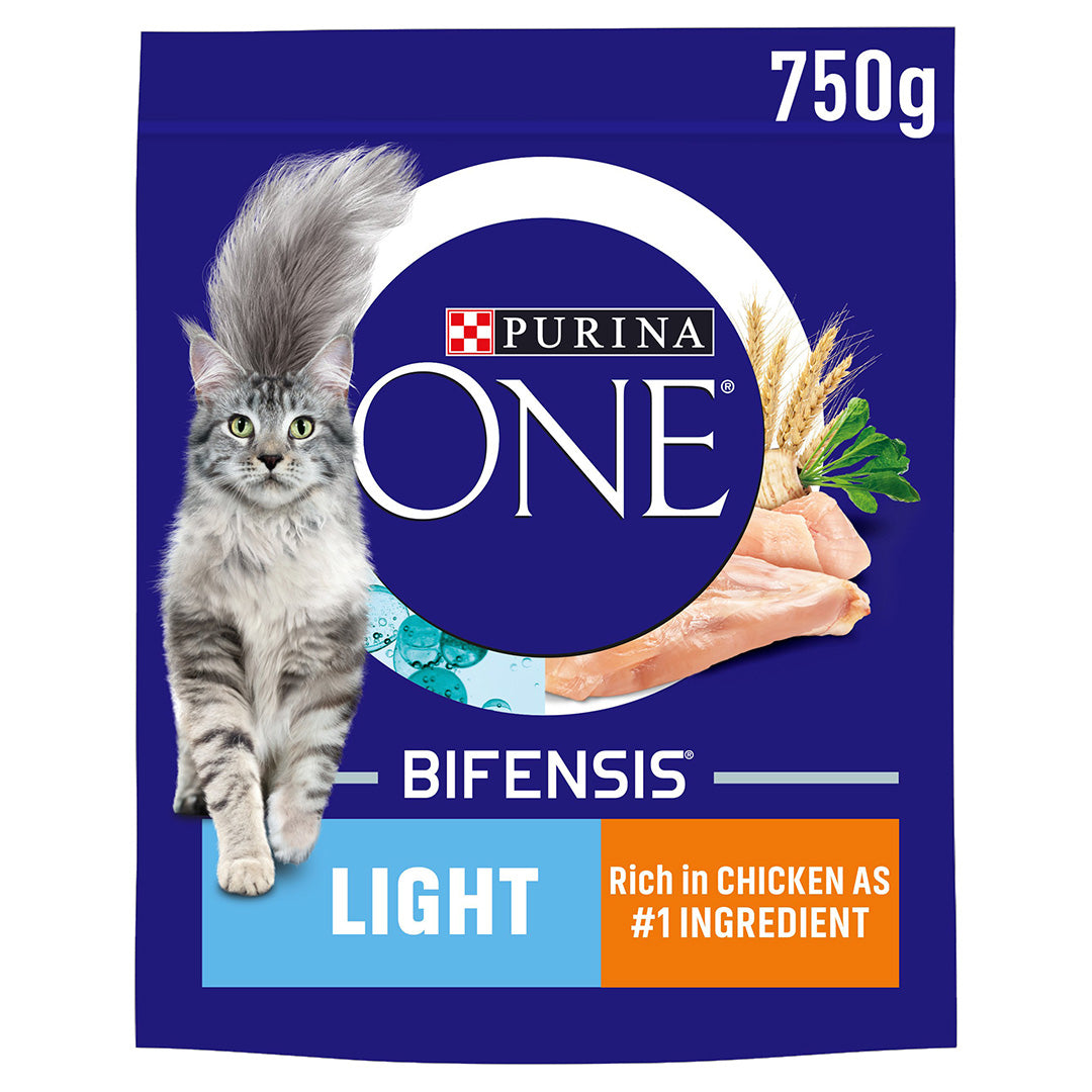 Purina ONE Adult Light Chicken & Wheat Dry Cat Food 750g