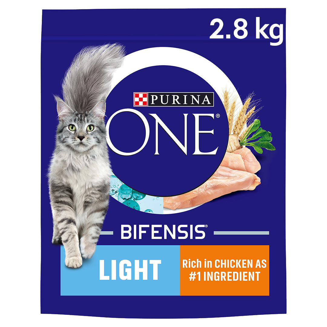 Purina ONE Adult Light Chicken & Wheat Dry Cat Food 2.8kg