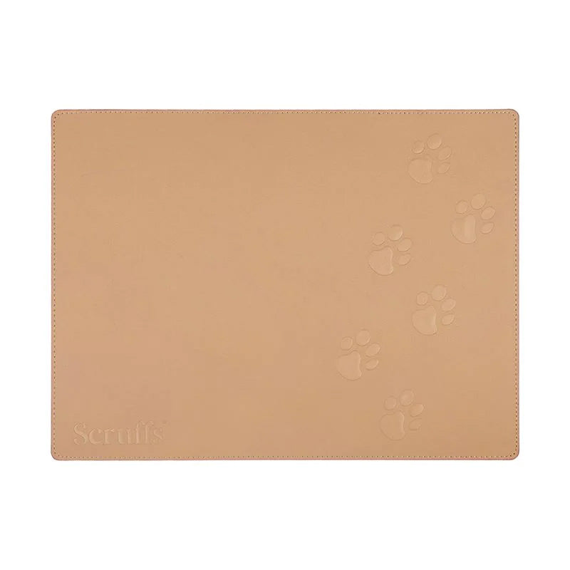 Scruffs Faux Leather Pet Placemat Brown