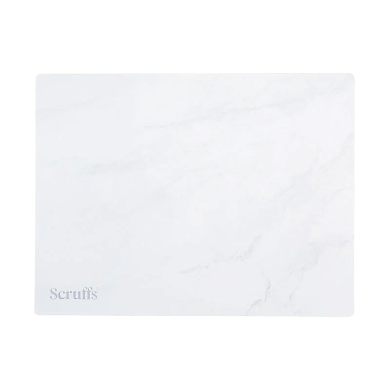 Scruffs Pet Placemat White Marble Print