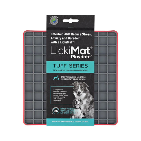 Lickimat Playdate Tuff Red