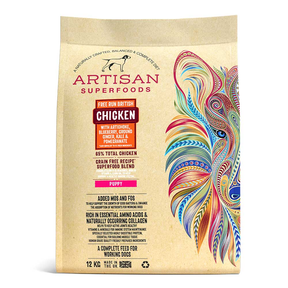 Artisan Puppy Chicken With Superfood Blend 12kg