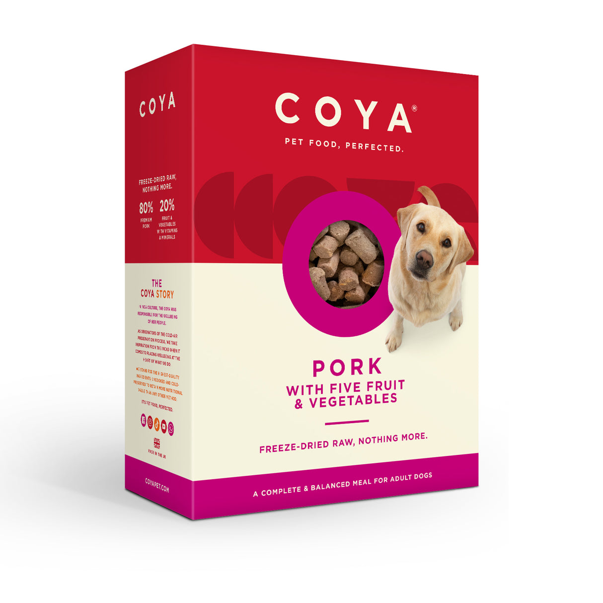 Coya Adult Dog Freeze Dried Pork 750g