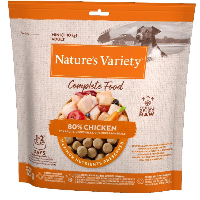 Natures Variety Dog - Complete Freeze Dried Food For Mini Adult Dog Chicken 120g