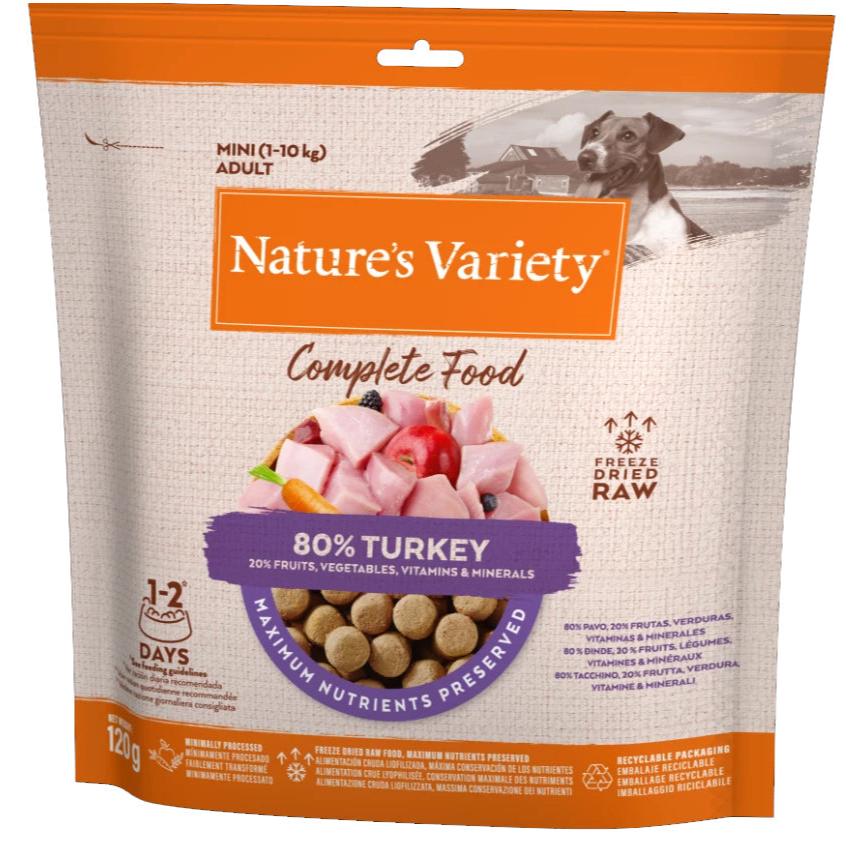 Natures Variety Dog - Complete Freeze Dried Food For Mini Adult Dog Turkey 120g