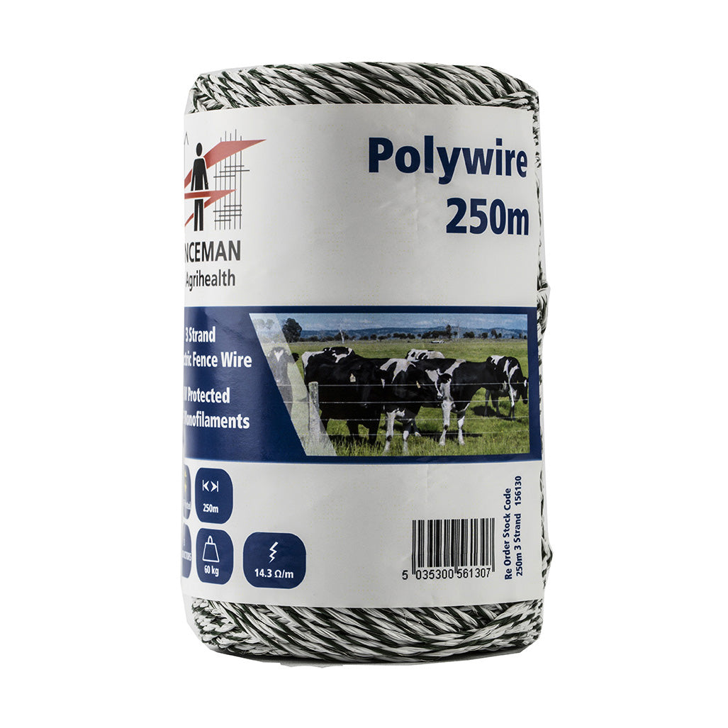 Fenceman Polywire 3 Strand (3x0.15mm) 250m