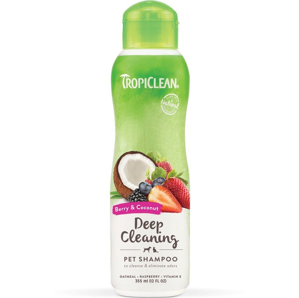 Tropiclean Deep Cleansing Shampoo Berry & Coconut 355ml