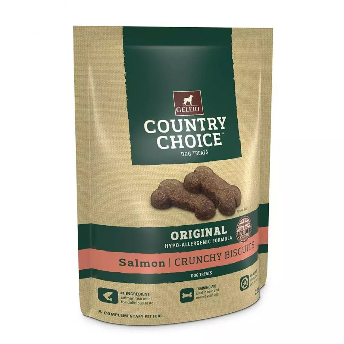 Gelert Country Choice Crunchy Salmon Dog Biscuits 225g