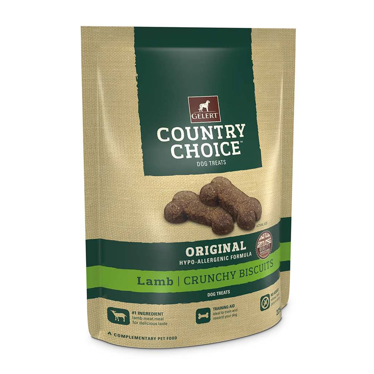 Gelert Country Choice Crunchy Lamb Dog Biscuits 225g