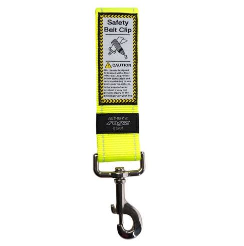 Rogz Car-Safe Seat Belt Clip Yellow