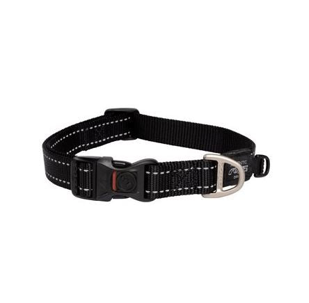 Rogz Classic Collar Black Large 34-56cm