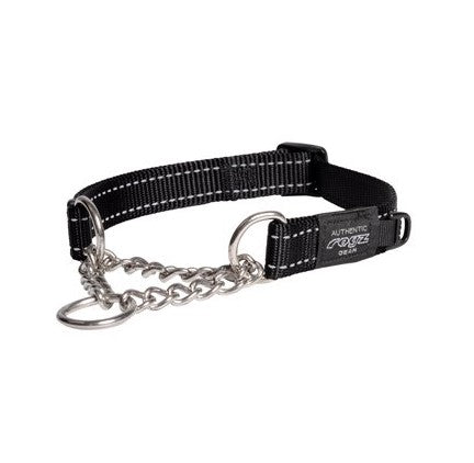 Rogz Control Chain Collar Black Large 37-56cm