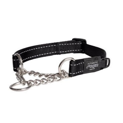 Rogz Control Chain Collar Black Extra Large 45-70cm