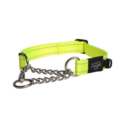 Rogz Control Chain Collar Dayglo Large 37-56cm