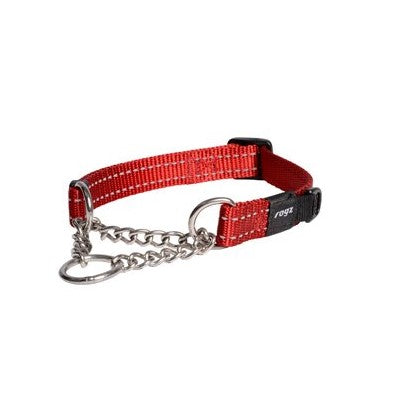 Rogz Control Chain Collar Red Medium 31-45cm