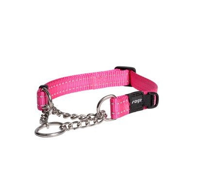 Rogz Control Chain Collar Pink Medium 31-45cm