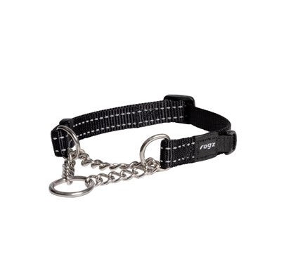 Rogz Control Chain Collar Black Medium 31-45cm