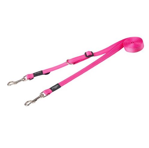 Rogz Control Multi Lead Pink Large 2m x 20mm