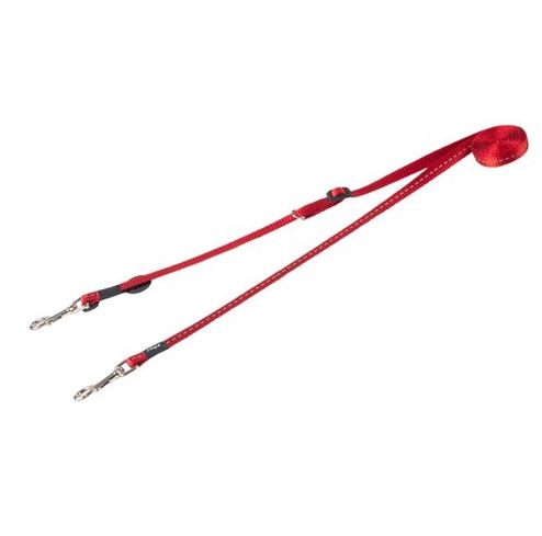 Rogz Control Multi Lead Red Small 2.2m x 11mm