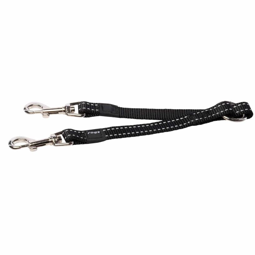 Rogz Utility Double Split Lead Small Black