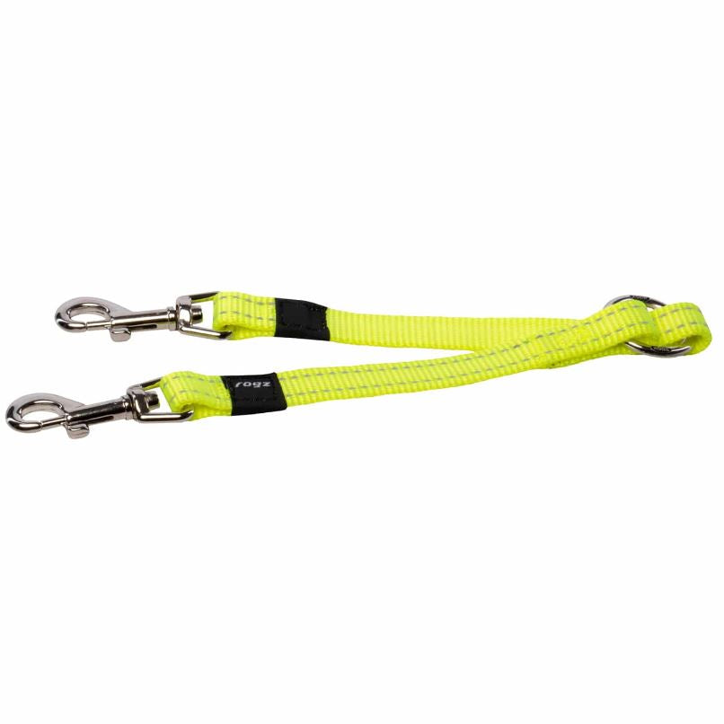 Rogz Utility Double Split Lead Small Dayglo