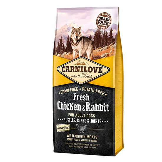 Carnilove Dog - Fresh Chicken & Rabbit Adult 12kg