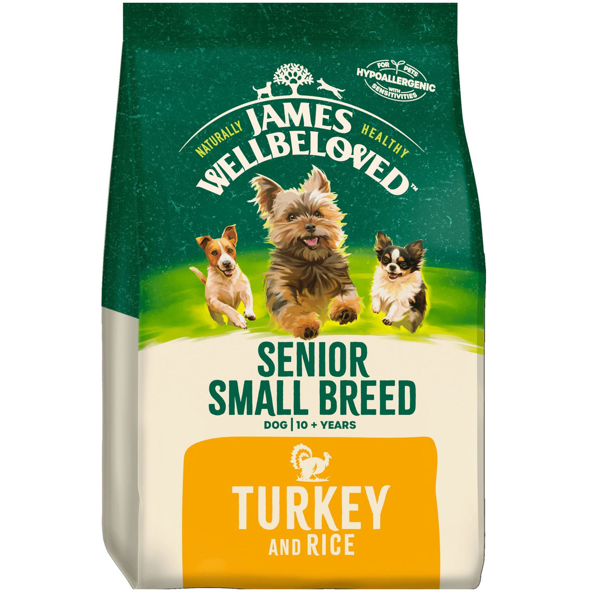 James Wellbeloved Dog - Senior Small Breed Turkey & Rice 1.5kg